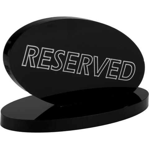 Acrylic label "RESERVED" 13cm