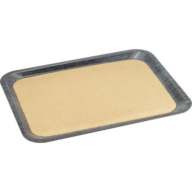 Rectangular laminated tray with cork surface "Granite" 53сm