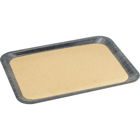 Rectangular laminated tray with cork surface "Granite" 46сm