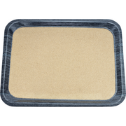 Rectangular laminated tray with cork surface "Granite" 46сm