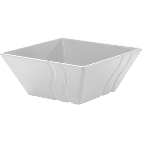 Square melamine bowl "Luxor" white 13.8cm 570ml