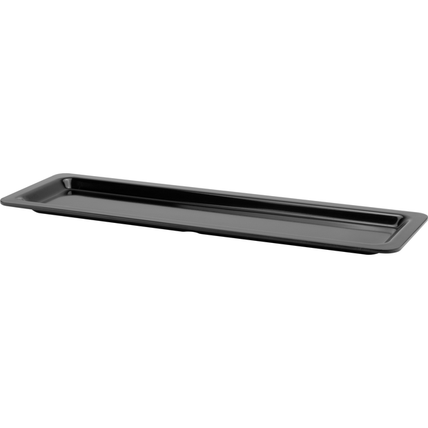 Gastronorm boutique melamine tray GN 2/4 black 20mm 1.25 litres