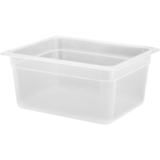 Polypropylene gastronorm storage container GN 1/2 150mm 8.9 litres