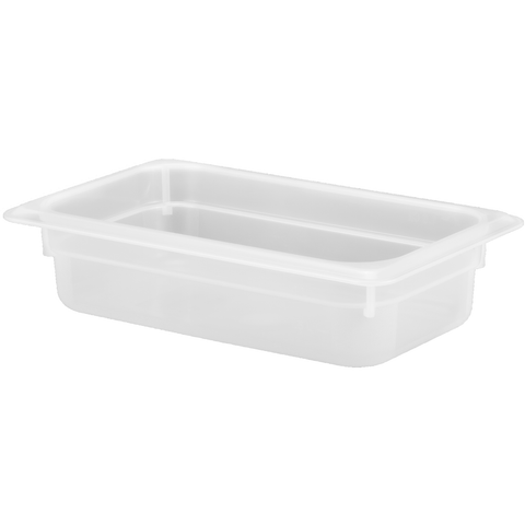 Polypropylene gastronorm storage container GN 1/4 65mm 1.7 litres