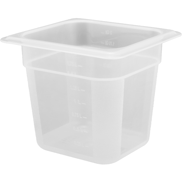 Polypropylene gastronorm storage container GN 1/6 150mm 2.2 litres