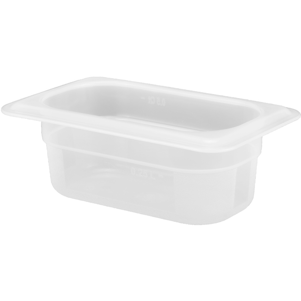 Polypropylene gastronorm storage container GN 1/9 65mm 570ml