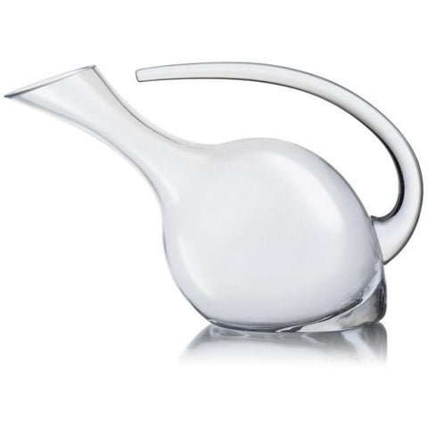 Tilted glass decanter with handle 1.25 litres