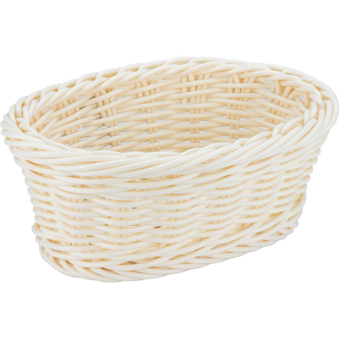 Oval waterproof basket for baguettes natural 20x13cm