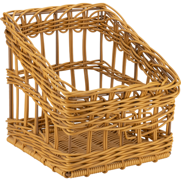 Rectangular waterproof bread basket Teak 35cm