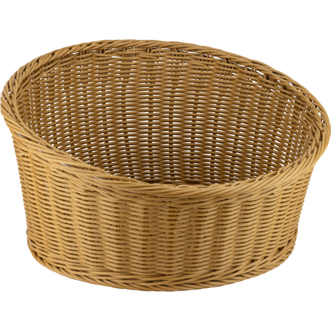Round waterproof bread basket brown 36cm