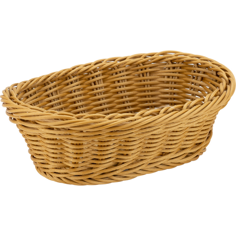 Oval waterproof bread basket brown 23.5cm