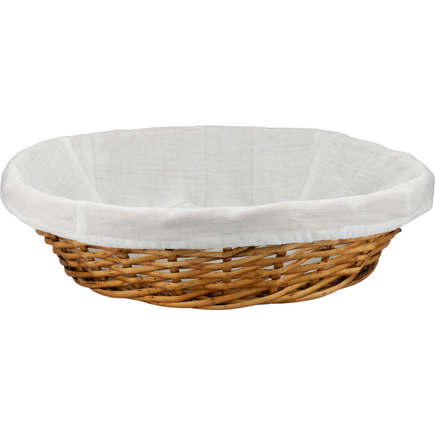 Round Willow bread basket 45x11cm