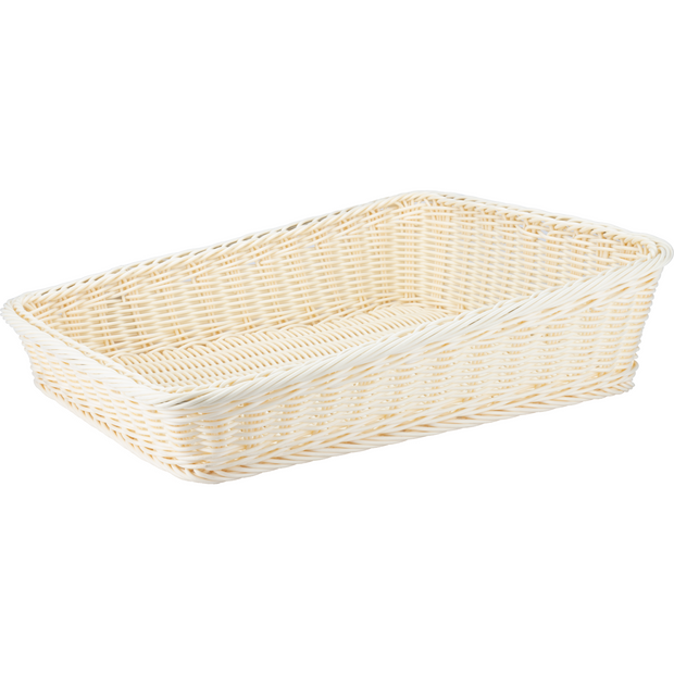 Rectangular waterproof bread basket natural 45x36cm