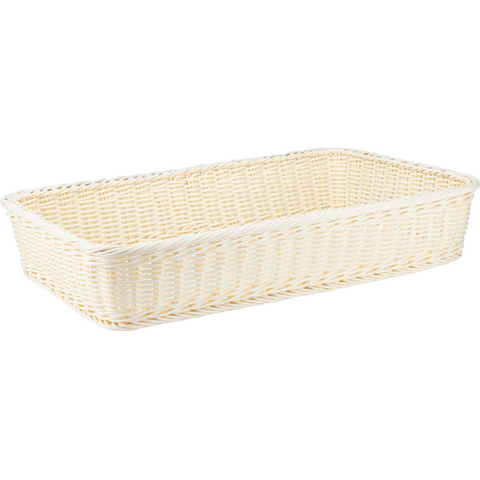 Rectangular waterproof bread basket natural 53x31.5cm