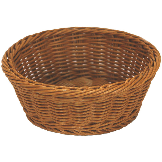 Round waterproof bread basket brown 23cm