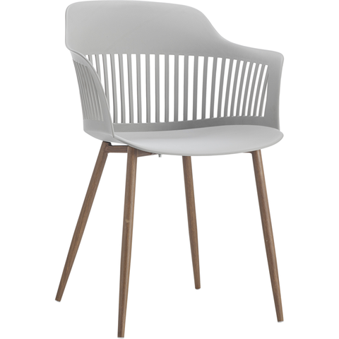 Chair "Miami" white/wood 53cm