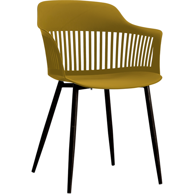 Chair "Miami" yellow/black 53cm