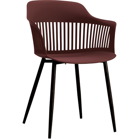 Chair "Miami" burgundy/black 53cm