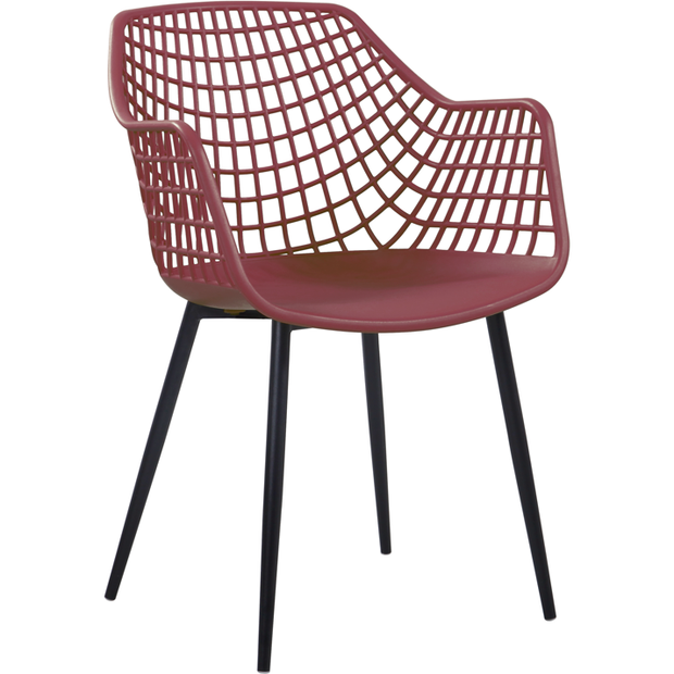 Chair "Tokyo" burgundy/black 84cm