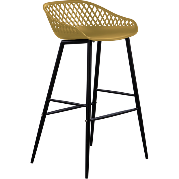 Bar chair "Tokyo" yellow/black 95.5cm