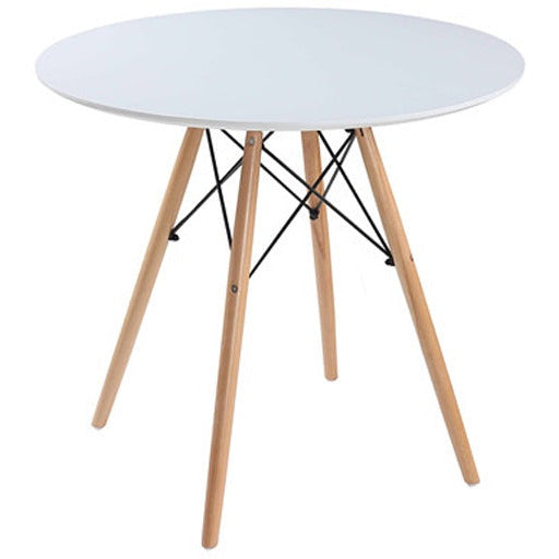 Round table "Oslo" white 80cm