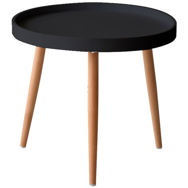 Round side table "Oslo" black 50cm