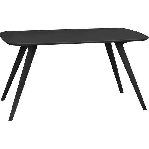 Rectangular table "Portland" black 140x80cm