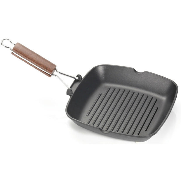 Grill pan with wooden handle 20x3.5cm