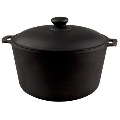 Cast iron pot with aluminium lid 5 litres