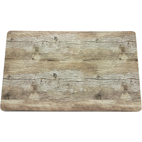 Rectangular melamine platter "Wooden look" GN 1/1