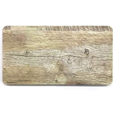 Rectangular melamine platter "Wooden look" GN 1/3