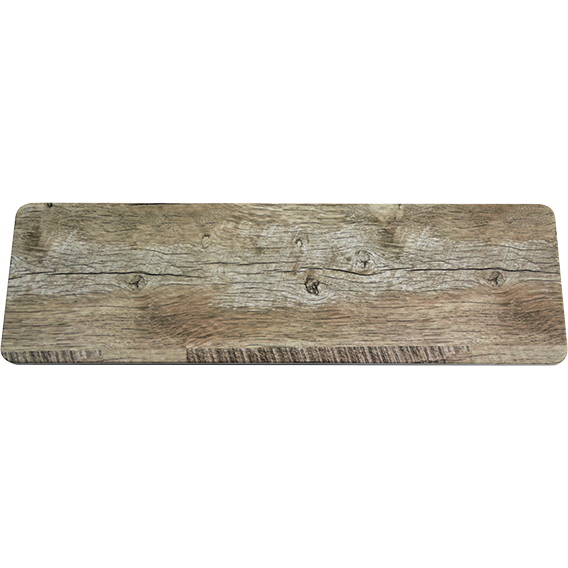 Rectangular melamine platter "Wooden look" GN 2/4