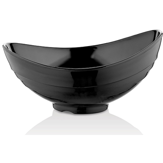 Melamine oval bowl "EFES" black 36cm