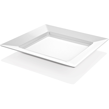 Melamine square platter White 35cm