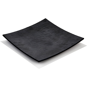 Melamine square platter black 40cm