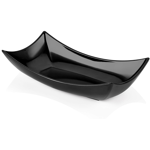 Melamine rectangular platter Black 39cm