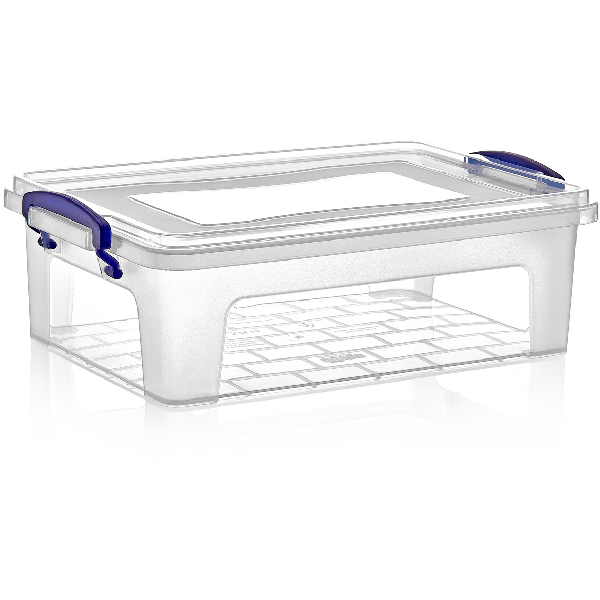 Rectangular food storage box with lid 3.75 litres