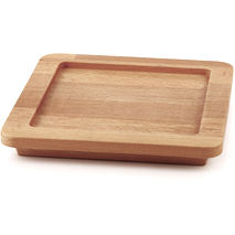Wooden square tray 16сm.