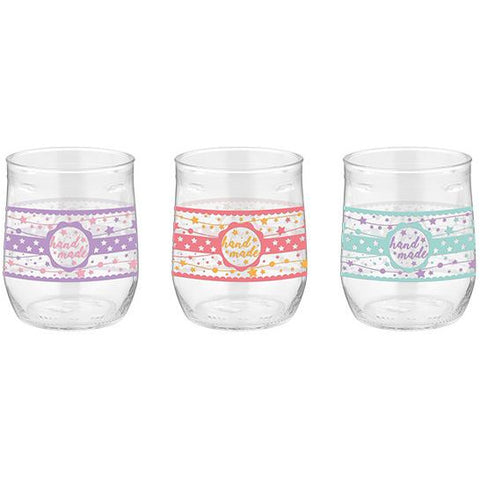 Set of 3 decorated dessert cups "Dolce" 300ml