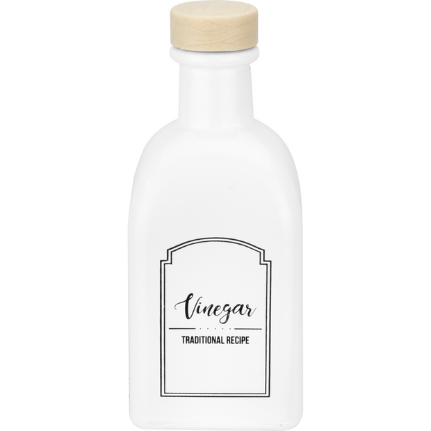 Vinegar bottle with cork lid "Mira" white 250ml