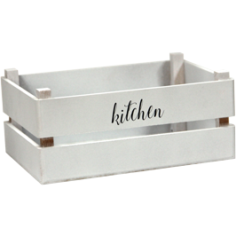 Service crate white 13.5cm