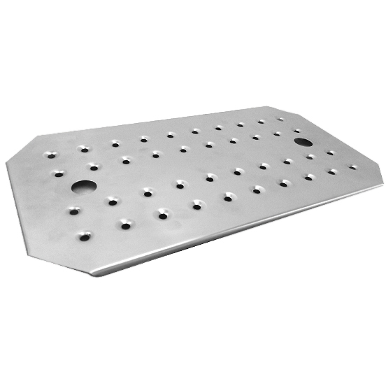 Perforated drain tray for GN 1/1 container