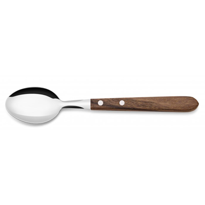 Table spoon with wooden handle