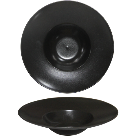 HORECANO Meteor black pasta plate 26cm