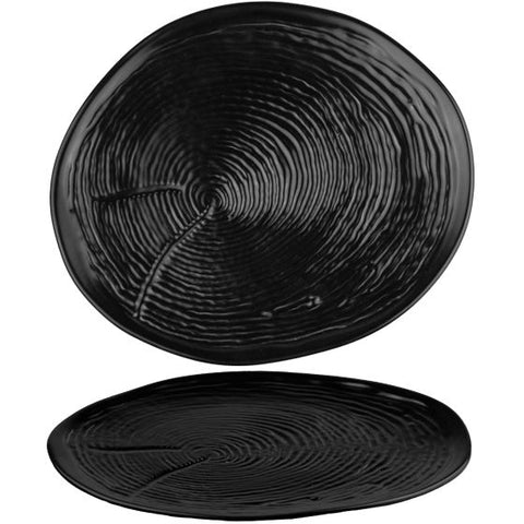 HORECANO Willow black flat plate 19cm