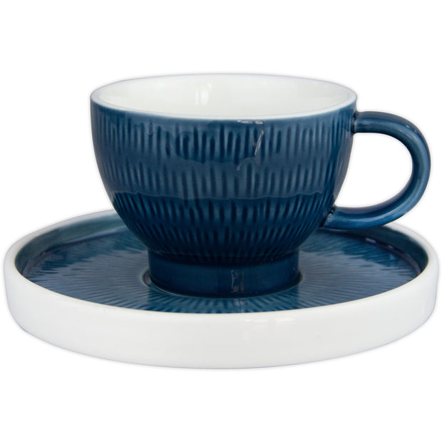 HORECANO Hella Blue cup and saucer "Steel Blue"