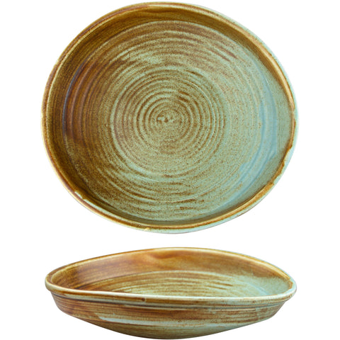 HORECANO River Asymmetrical Deep plate 26x23cm