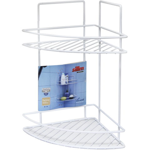 Shower rack with two shelves