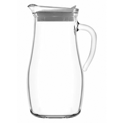 Glass jug with grey lid 1800ml