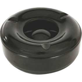 Melamine windproof ashtray Black 14cm